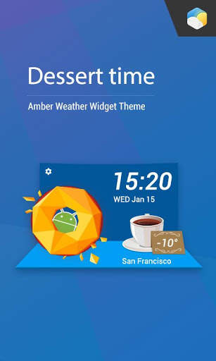 Dessert Style Weather Widget screenshot 2