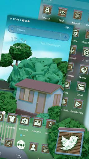 Poly 3D Art House Launcher Theme 5 تصوير الشاشة