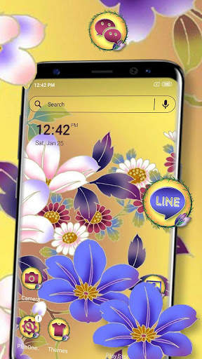 Flower Launcher Theme screenshot 1