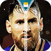 Lionel Messi Zipper Lock Screen on 9Apps