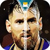 Lionel Messi Zipper Lock Screen 1.0