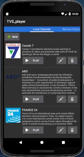 TVS player (w chromecast): organized IPTV player screenshot 2