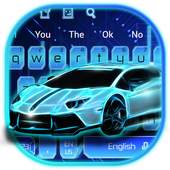 Neon Car Keyboard Theme 10001004