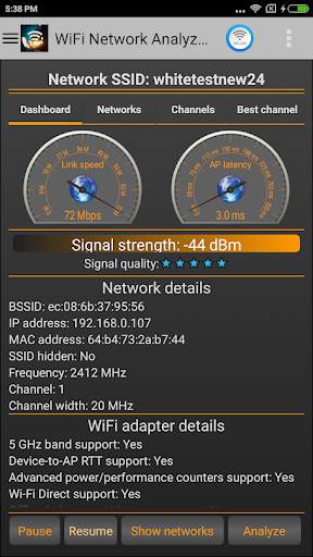 WiFi Analyzer Classic Pro screenshot 3