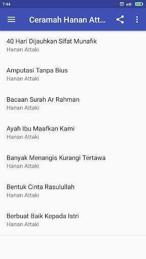 Kajian Offline Hanan Attaki Part 1 screenshot 2