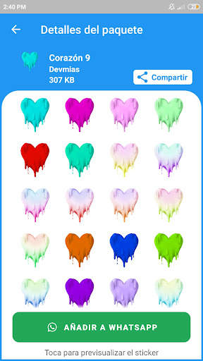 Heart sticker for whatsapp screenshot 7