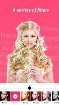 Photo Editor, Face Filter - Pink Camera screenshot 1