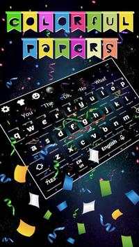 Colorful Papers 3D Keyboard screenshot 1