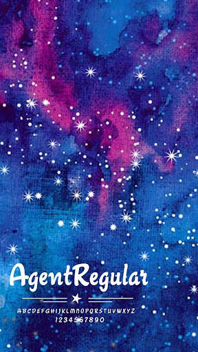 Agent Galaxy Font for FlipFont screenshot 1
