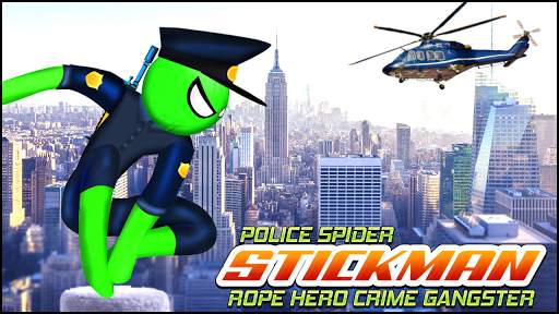 Police Spider Stickman Rope Hero Crime Gangster screenshot 1