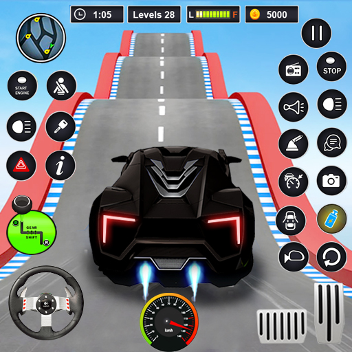 Auto Fahren Rampe Extrem 3D icon