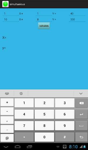 Simultaneous Equation Solver screenshot 2