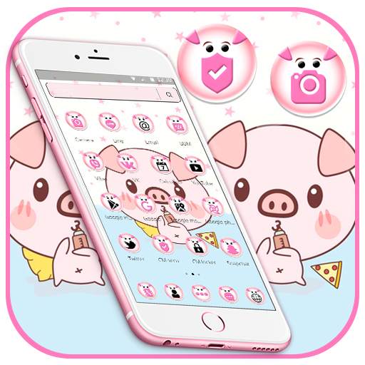 Cute Baby Pink Piggy Theme 1.1.4