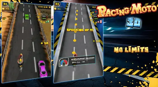 Racing Moto 3D screenshot 2