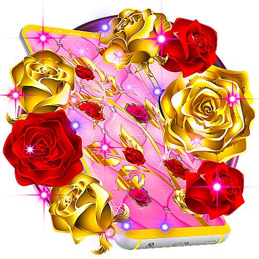 Golden and Red Roses Live Wallpaper 1.0