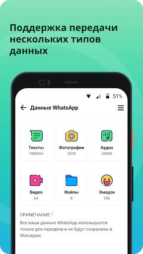 Wutsapper -Перенос WhatsApp скриншот 4