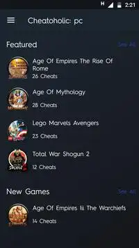 Cheatoholic - cheat codes for pc games screenshot 2
