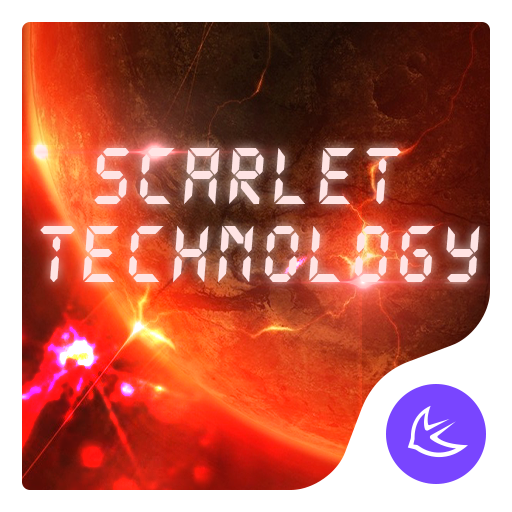 Cool Red Technology-APUS Launcher fashion theme icon
