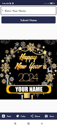 Happy New Year Name DP 2024 screenshot 6