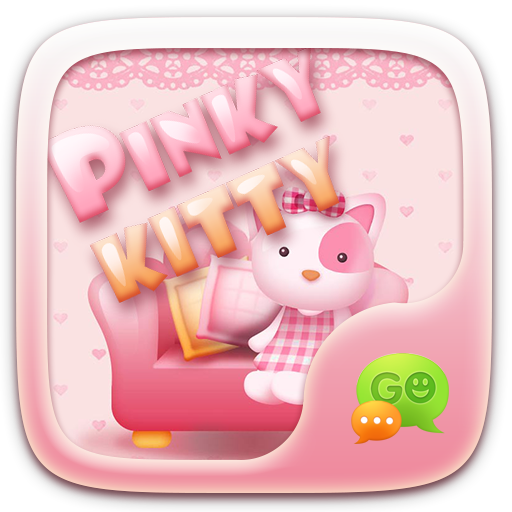 GO SMS PRO PINK KITTY THEME icon