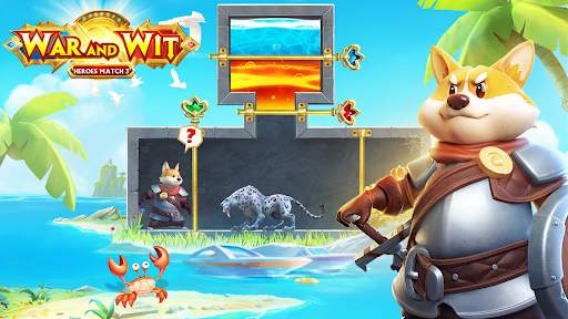 War and Wit：Heroes Match 3 screenshot 1