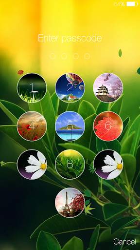 Spring live wallpaper lock screenshot 3