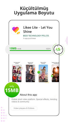 Likee Lite- eğlenceli video screenshot 1
