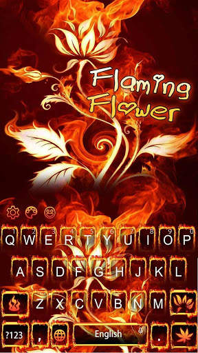 Flaming Flower Keyboard screenshot 1