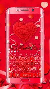 Red full love keyboard theme screenshot 1