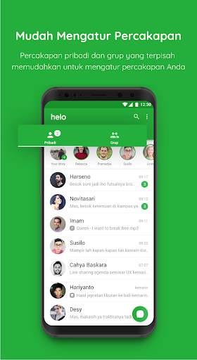 Helo Chat - Messenger Indonesia screenshot 1
