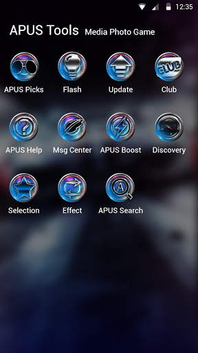Blue Racing Speed Car - APUS launcher theme screenshot 4