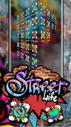 Street Graffiti Launcher Theme screenshot 3