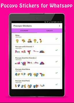 Pocoyo Aufkleber für WhatsApp | Cartoon WAStickers screenshot 8