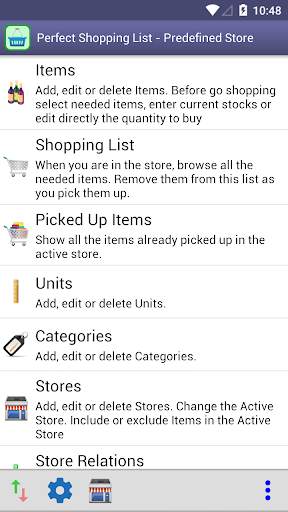 Perfect Shopping List screenshot 1