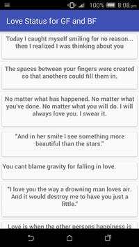 Love Status & Quotes GF & BF screenshot 5