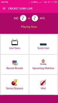 Cricket Guru Live screenshot 1