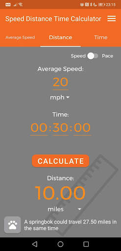 Speed Distance Time Calculator screenshot 5