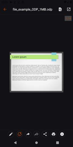 Open Office Viewer - ODF, PDF screenshot 6