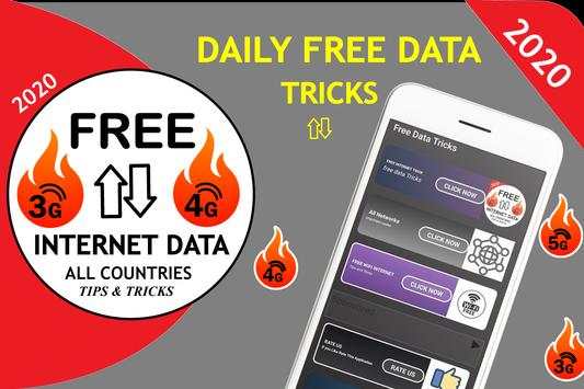 Daily Free data internet 3g 4g Free data Tricks screenshot 2