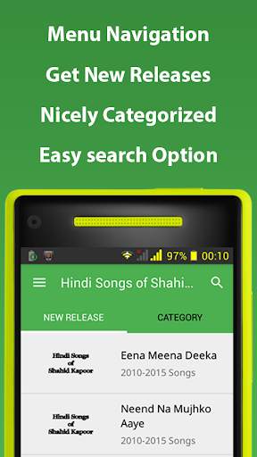 Hindi Songs of Shahid Kapoor screenshot 1