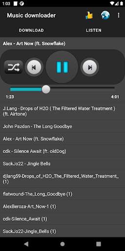 Music downloader screenshot 2