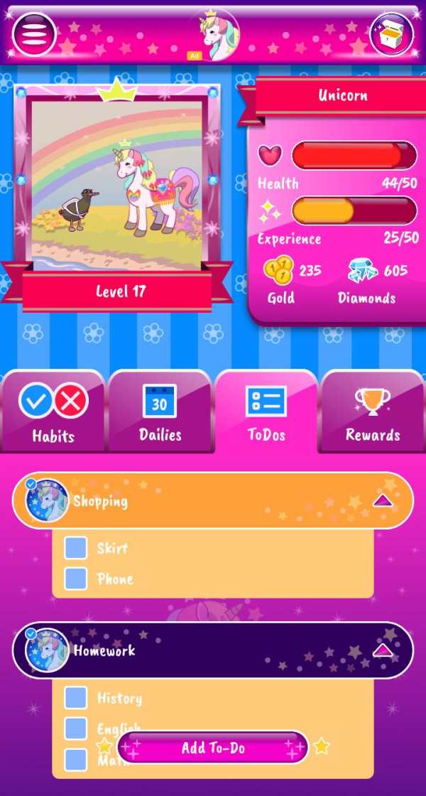 Unicorn To Do (habits) screenshot 4