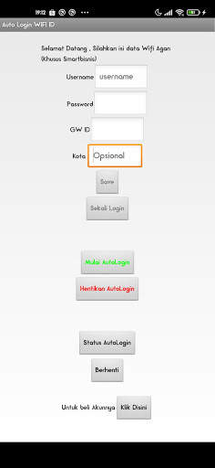 Auto Login Wifi ID screenshot 1