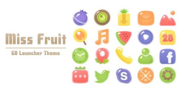 Miss Fruit GO Launcher Theme screenshot 7