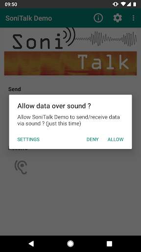 SoniTalk - Exchange Data Over (Ultra)Sound screenshot 2