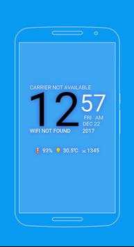 Galaxy S8 Android Digital Clock Live WallPaper screenshot 6