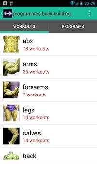 Programmes Body Building screenshot 1