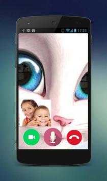 Call Video Talking Cat Angella Prank screenshot 1