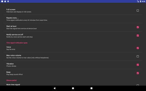 Speaking Clock screenshot 13