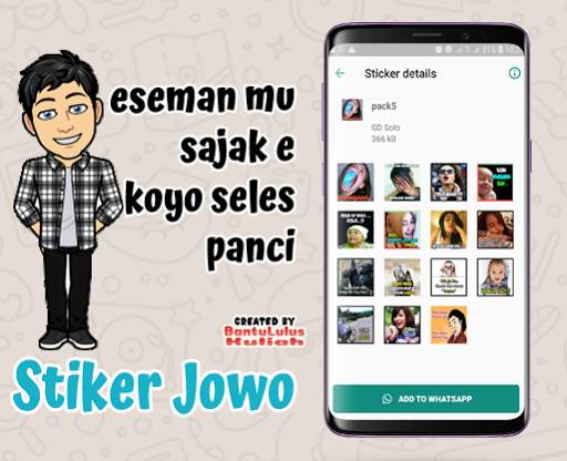 Stiker Jawa Lucu WA screenshot 1